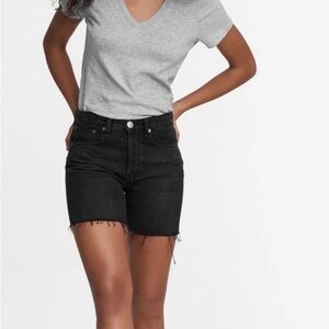Rag and bone black denim shorts
